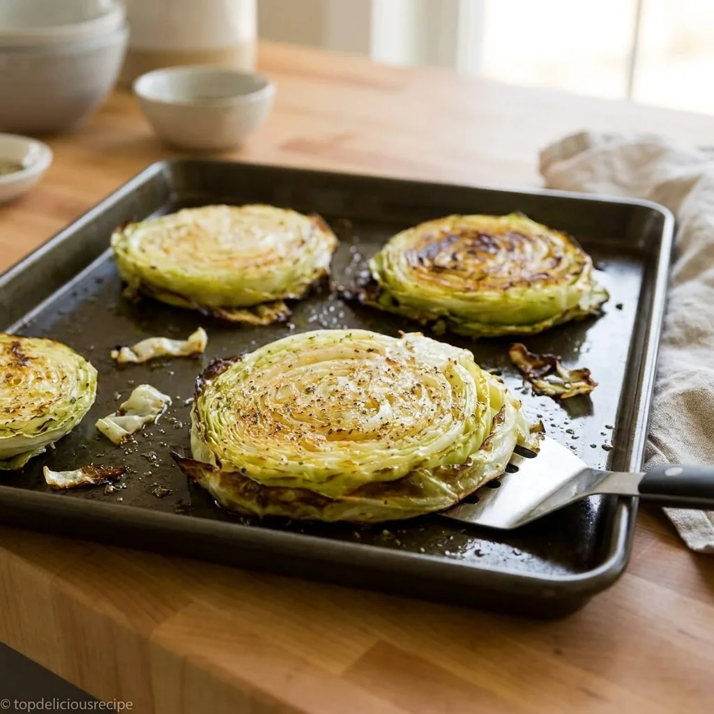 Roasted Cabbage Steaks — Step 3 Step 3 — Roasted Cabbage Steaks